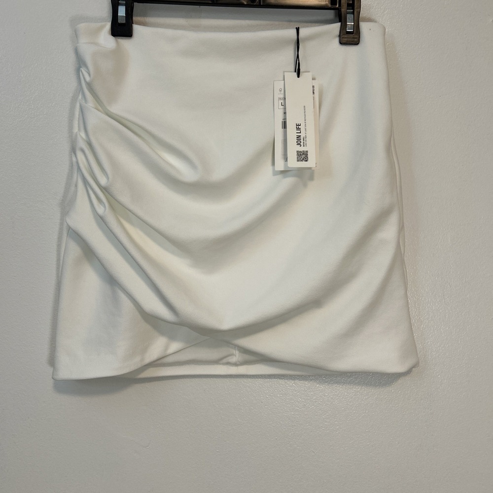 Zara Junior XL Top L Skirt Oyster White Open Back Crop Top Set Bridal 6348 - Picture 7 of 10